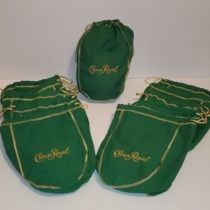 🎉3/20. Crown Royal 750ml Green Apple Bags. Lot 10